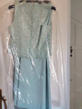 Vestido fiesta verde talla 38