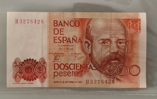 Billete 200 Pesetas Leopoldo Alas Clarín
