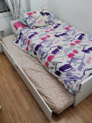 Cama nido elevable a la misma altura