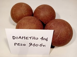 Bocce Professionali Diametro 104 Peso 910Gr. N. 4