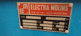 Generador 500 kva, Electra Molins