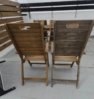 Silla de Jardín Plegable y Reclinable