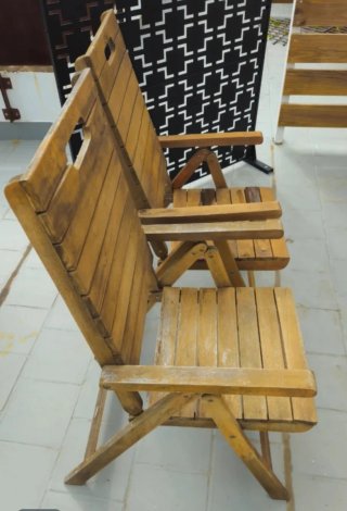 Silla de Jardín Plegable y Reclinable