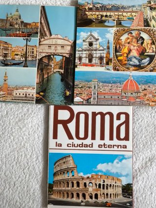LOTE 3 LIBROS ROMA, VENECIA Y FLORENCIA. PERFECTOS