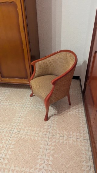 Sillón pequeño para tocador vintage