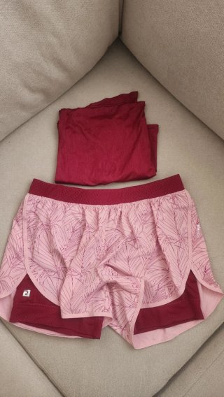 Set Sportivo Rosa e Granato