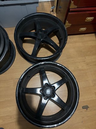 4 Llantas 18 pulgadas 5x100 Negras, golf ,polo.