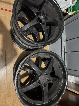 4 Llantas 18 pulgadas 5x100 Negras, golf ,polo.