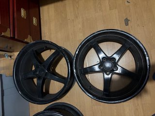 4 Llantas 18 pulgadas 5x100 Negras, golf ,polo.