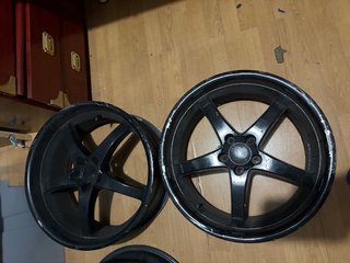 4 Llantas 18 pulgadas 5x100 Negras, golf ,polo.