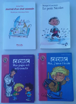 4 livres drôles. Le petit Nicolas. Cédric.Français
