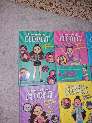 Pack de 7 libros de el mundo de Clodett
