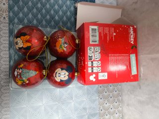 Set 4 Bolas Navidad Disney