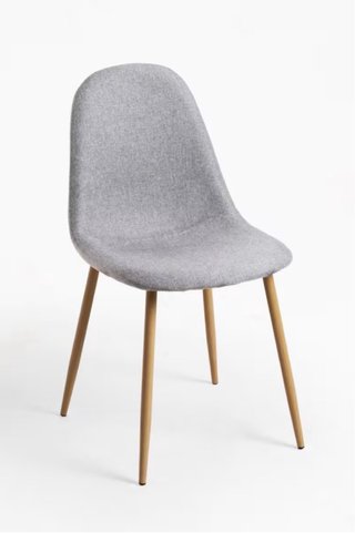 Pack 5 Sillas de Comedor Teok Gris Claro