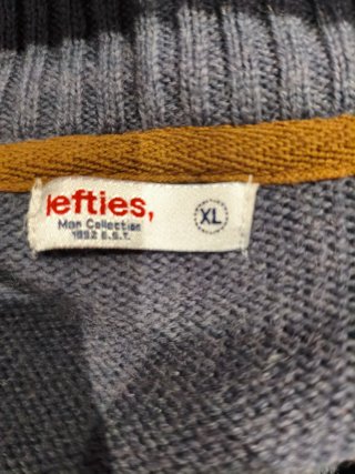 Jersey Lefties azul Hombre Talla Xl con coderas