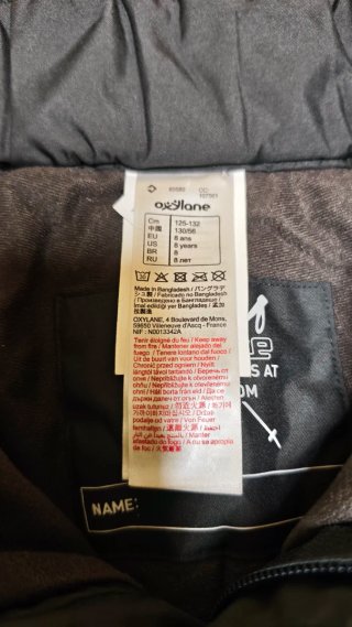 Pantalón de esquí negro para niño