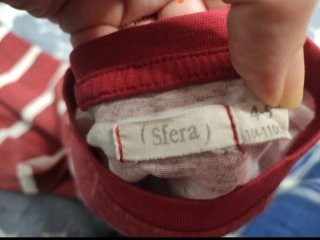 Camiseta Sfera Rayas Roja y Blanca 4-5 Años