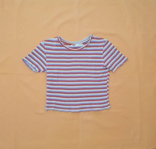 Crop top rayas