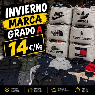 Abbigliamento invernale di marca Grado A al Kg