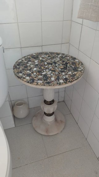 Mesa Auxiliar Vintage de Mármol