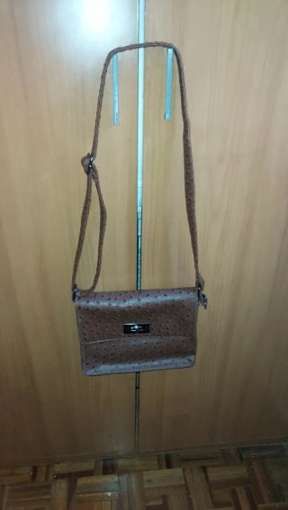 Bolso de mano bandolera marrón