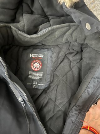 Abrigo Geographical Norway Negro