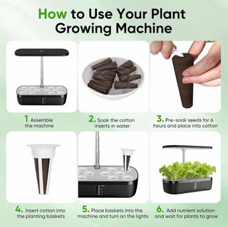 SIN ABRIR Sistema de Cultivo Hidropónico 12 Vainas