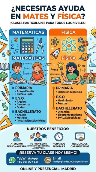 Clases particulares de mates y fisica