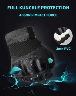 Guantes Tácticos Largos (Moto, Bici, Airsoft.