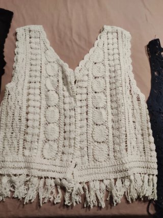 Set di 3 canotte traforate