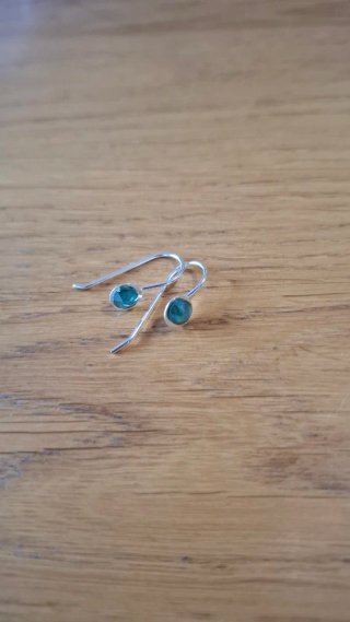 Pendientes Dormilonas Plata 925 y Swarovski