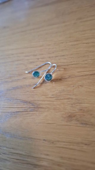 Pendientes Dormilonas Plata 925 y Swarovski