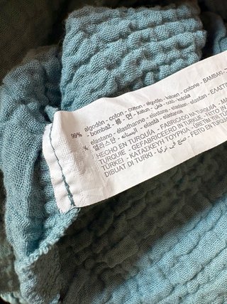 Kaftán Zara Azul Talla S verano