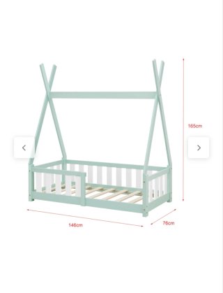 Cama infantil tipi verde