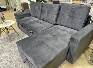 Sofá Cama Pau Gris con Arcón Reversible