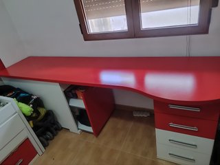 Cama Nido 90cm con Escritorio y Zapatero