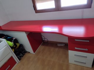Cama Nido 90cm con Escritorio y Zapatero