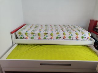 Cama Nido 90cm con Escritorio y Zapatero