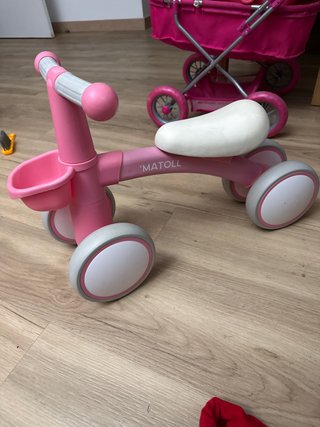 Bicicleta de arrastre rosa MATOLL