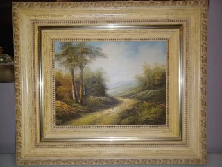 Cuadro óleo sobre lienzo Paisaje Clásico (67x57 cm