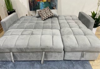 Sofá Cama Kris con Arcón Gris