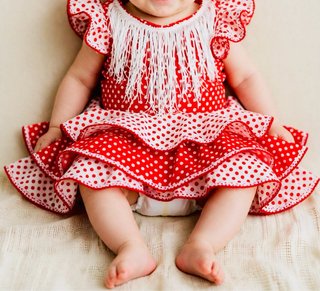 Traje Gitana Bebé 3-6 Meses