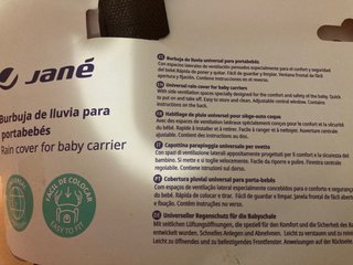 Funda lluvia Jané para carrito portabebés