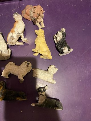 Lotto 20 figure statuine cani resina cane varie ra