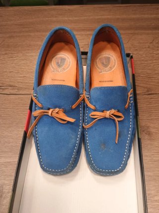 Mocasines de Ante Azules