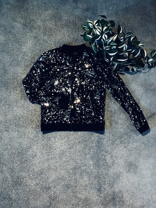 Giacca con paillettes nera Forever 21