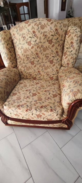 Sillón individual estampado