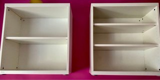 Estanterías blancas modulares