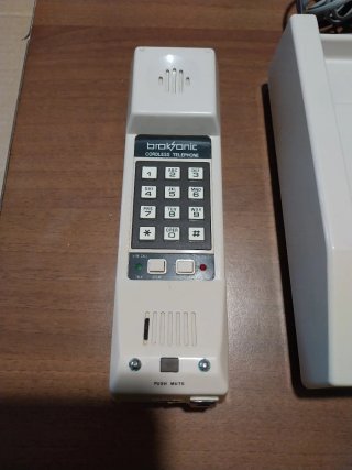 Telefono cordless vintage Broksonic anni 80