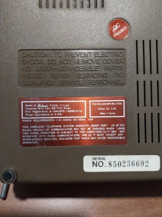 Telefono cordless vintage Broksonic anni 80